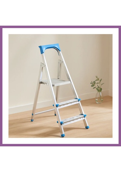 Bezos 2+1 Basamaklı Metal Merdiven 60 Cm - 120 Kg Rengaren