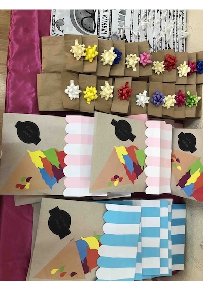 100 Adet Kraft Hediye Poşeti Ambalaj Paketi Şamua Kese Kağıdı 12x20cm 12 X 20 Kese Kağıdı