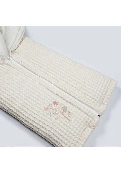 Bistyle Fermuarlı Natural Life Pike Battaniye Girl 70113 Ekru Ekru