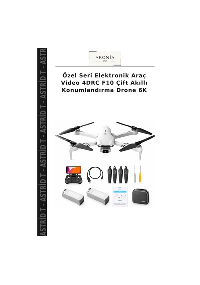 Özel Seri Elektronik Araç Video 4drc F10 Çift Akıllı Konumlandırma Drone 6k