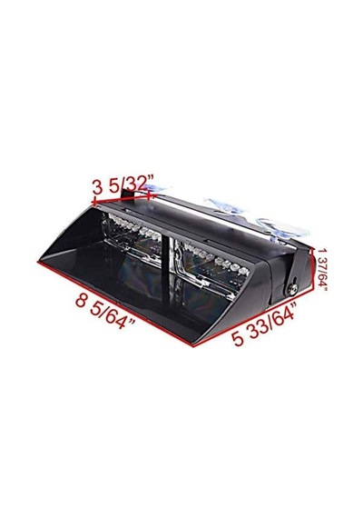 Space Flaş Led Çakarlı 16w Kırmızı-mavi 8 Fonksiyonlu / Lapa176 Renkli