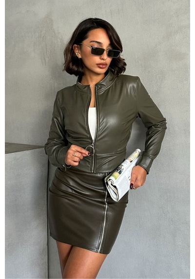 Verymoda Deri Mont F0443 Haki