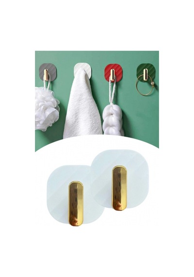 2li Yapışkanlı Retro Askılık Dolap Kapak Kulpu Beyaz 5324 1461851