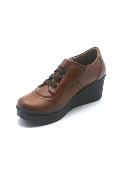 Castle Black 22521-1 Taba Derı Bayan Ayakkabı 001