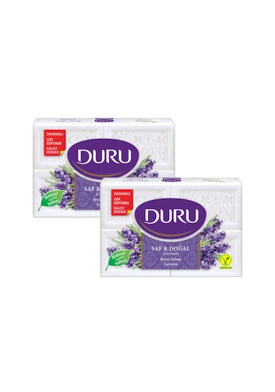 Duru Saf & Doğal Lavanta Aromalı Banyo Sabunu 4 x 150 G 2'li