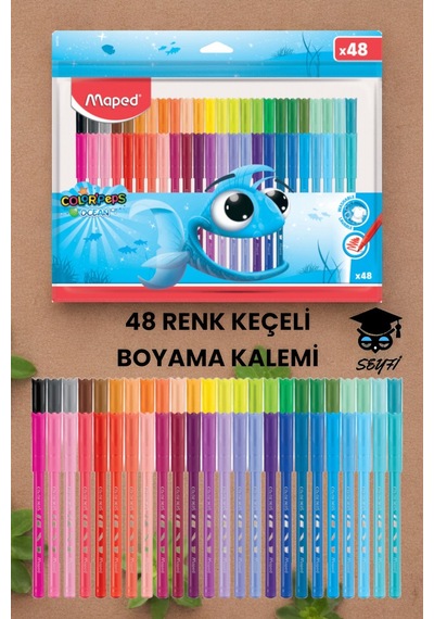 Maped 48 Renk Keçeli Kalem Seti Color Pep's