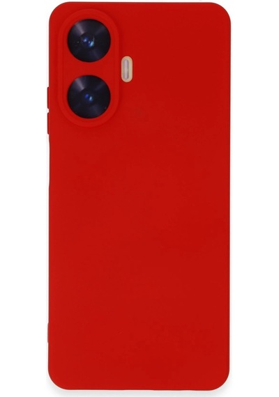 Uryport Realme C55 Kılıf Nano İçi Kadife Silikon - Kırmızı