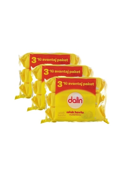 Dalin Islak Havlu 3 X 3'Lü Avantaj Paket 504 Yaprak