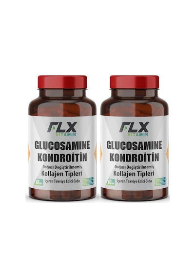 Glucosamine Chondroitin Msm Collagen Vitamin D Glukozamin 60 Tablet X 2 Kutu