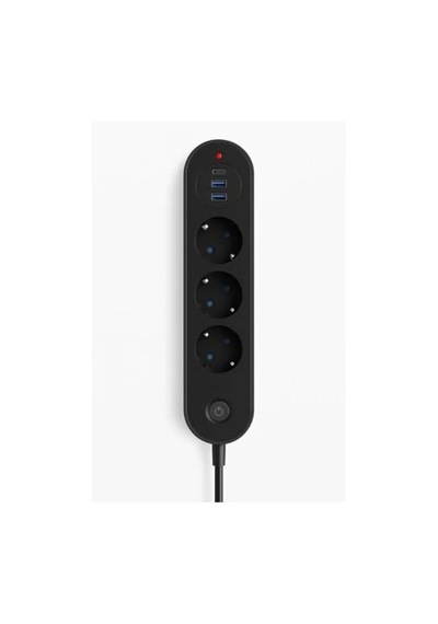 3 Lü Priz 2 Usb-a + 1 Usb-c Termal Akım Korumalı, 2500w Güç, Aç/kapa Anahtarlı 0