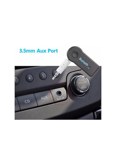 Mikrofonlu Bluetooth Ses Alıcı Araç Ve Hoparlör İçin Aux Girişli Kablosuz Dönüştürücü Kiti