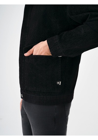 Oversize Fit Erkek Ceket Lacivert