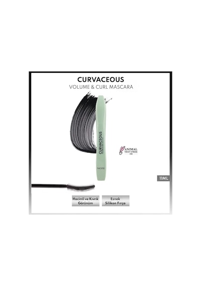 Note Cosmetics Curvaceous Hacim ve Kıvırma Etkili Maskara - Siyah