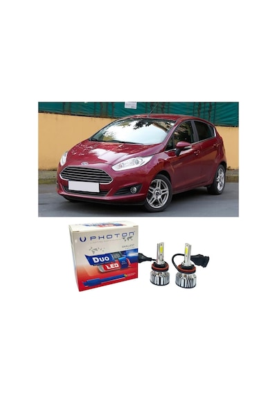 Ford Fiesta Mk6 Led Xenon Kısa Far Ampulü H7 Duo Yeni Seri Beyaz 2008-2017