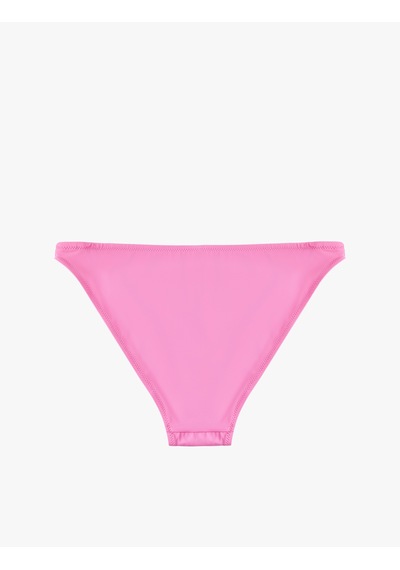 Koton Mat Kumaş Standart Bel Bikini Altı Pembe 6sak00003mm Gül Renği