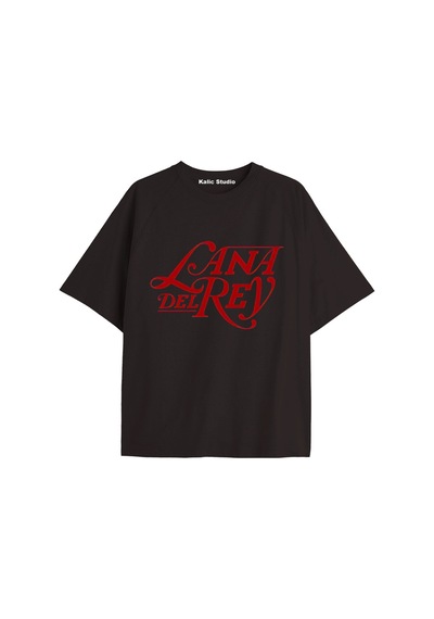 Kalic Studio Lana Del Rey Oversize T-shirt Kod19 Siyah-19