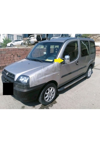 Fiat Doblo Krom Ayna Kapağı 2000-2012 2 Parça Abs Krom