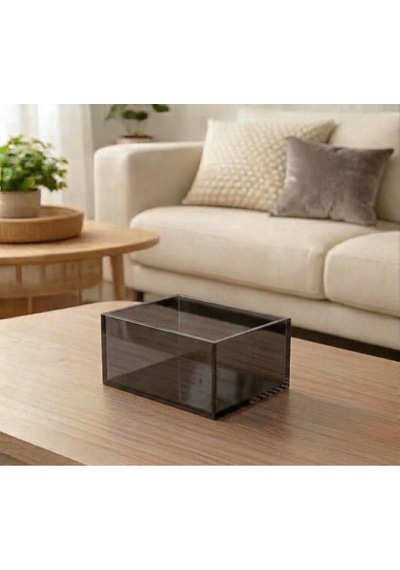Tr Çok Amaçlı Transparan Füme Pleksi Kutu 20cm X 15cm X 10cm Genel