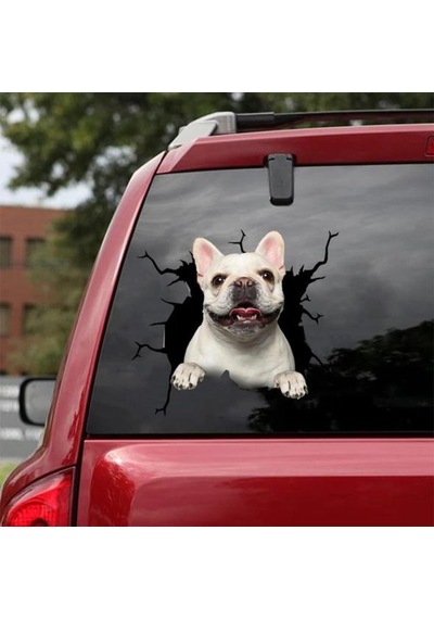 Araba Arka Cam Pitbull Sticker Yapıştırma 17Cm A3