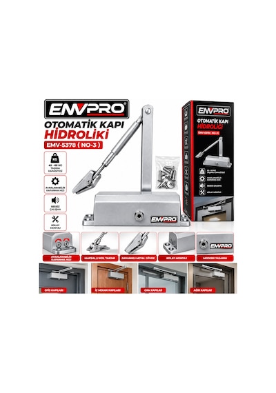No-3 Otomatik Kapı Hidrolik 45-65kg Emv-5378