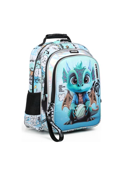 Chımola Cute Dragon Sırt Çantası 16" Çok Renkli