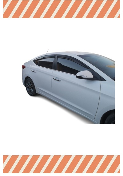 Hyundai Elantra 2016-2020 Modellerine Özel 4'lü Mügen Tip Cam Rüzgarlığı