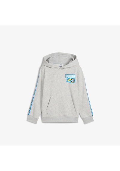 Puma Hot Wheels Graphic Çocuk Gri Sweatshirt 630071