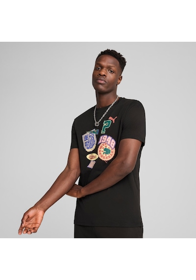 Puma Sports Legacy Erkek Grafik Tişört 629627 01 SIYAH Siyah