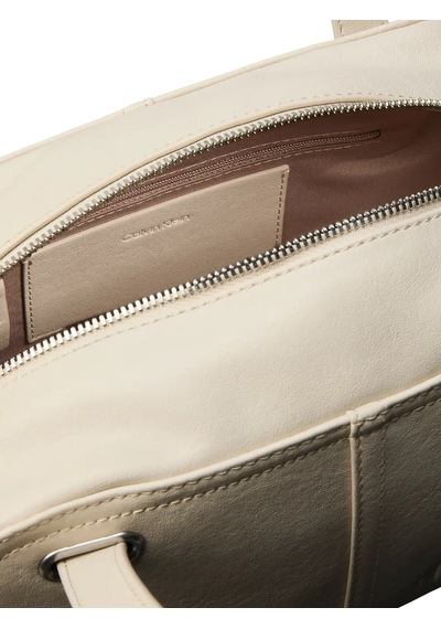 Calvin Klein Pockets Monologo Sho, Acg Krem Kadın Çanta