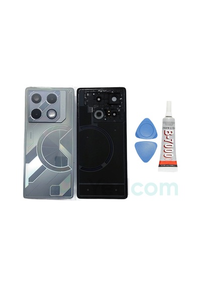 İnfinix Gt 20 Pro Beyaz Kamera Camlı Arka Cam Batarya Pil Kapağı Telefon Arka Kapak