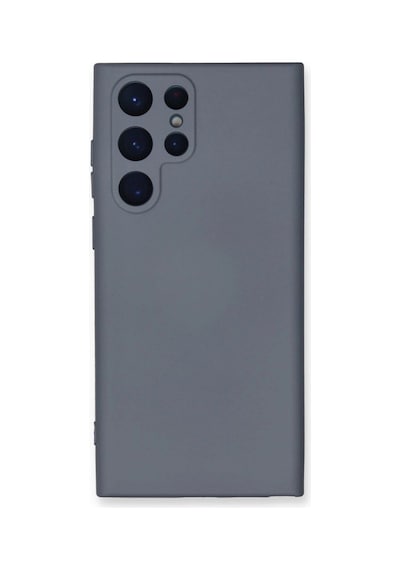 Samsung Galaxy S24 Ultra Kılıf Nano İçi Kadife Silikon - Gri Çok Renkli