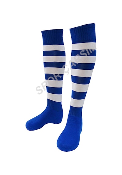 Tam Profesyonel Zebra Futbol Çorabı,Tozluk,Konç Kırmızı-Beyaz