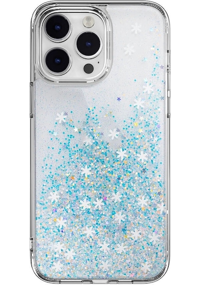 Apple Uyumlu iPhone 14 Pro Max Kılıf Parlayan Simli Şeffaf Lisanslı Switcheasy Starfield Kapak Çok Renkli