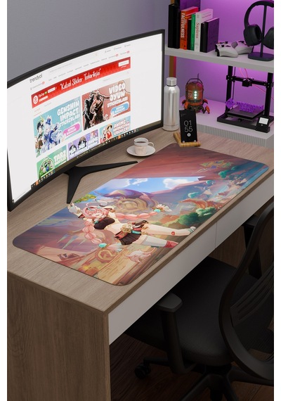 Varesa Genshin Impact Anime Gacha V1 - 90x40 Xxl Gaming Mouse Pad Fare Altlığı