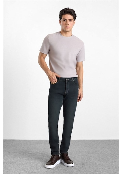 Süvari Koyu Haki Slim Normal Bel Denim Pantolon Sdn2016600015-yh5