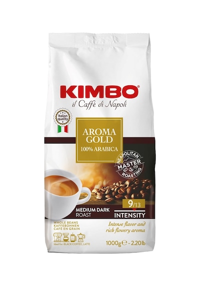 KIMBO Aroma Gold %100 Arabica Çekirdek Kahve (1000 gr)
