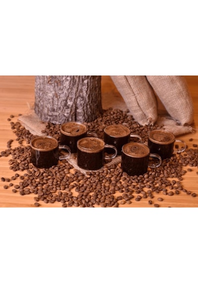 Bambum Sette - 6 Li Espresso Fincani 100 Ml Şeffaf