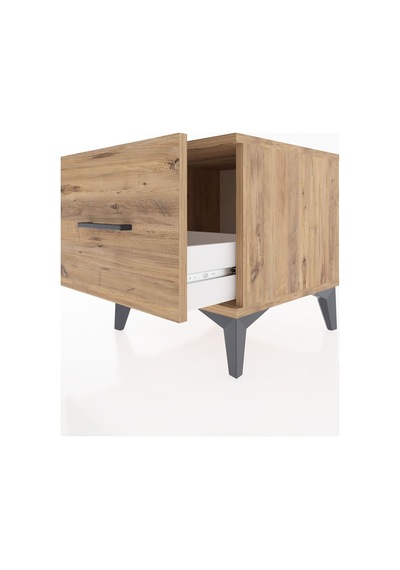 Hyperion Komodin Tek Çekmeceli 44x44x48 Çam-çam Atlas Çam