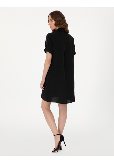 Pierre Cardin Kadın Siyah Elbise Dokuma 50309345-vr046