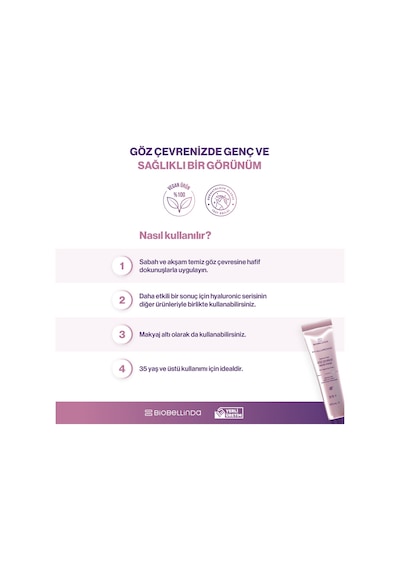 Hyaluronic Yaşlanma Karşıtı Göz Çevresi Bakım Kremi 35+ 25 Gr