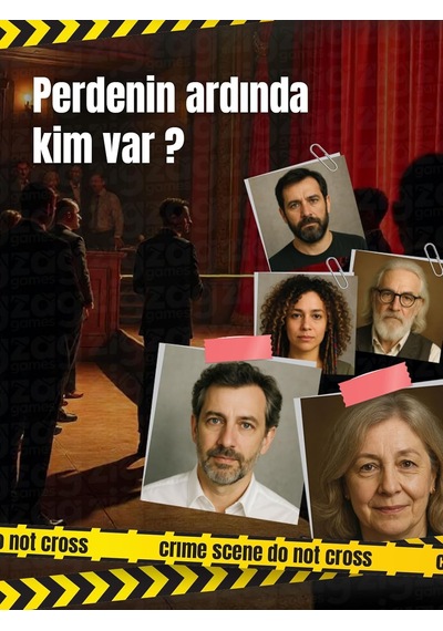 Mysterious Cases Sahne Cinayetleri, Seri Katil Dosyası, Dedektif Temalı Kutu Oyunu, 16+ Yaş