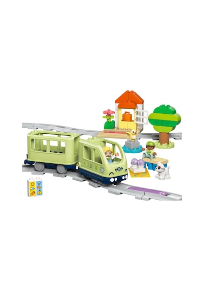 LEGO® DUPLO® Kasabası İnteraktif Macera Treni 10427 - Okul Öncesi Yaştaki Çocuklar için Eğitici Oyuncak Yapım Seti (57 Parça)