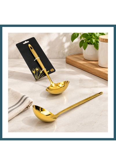 Bezos Metal Servis Kepçe Altın Renk Ob