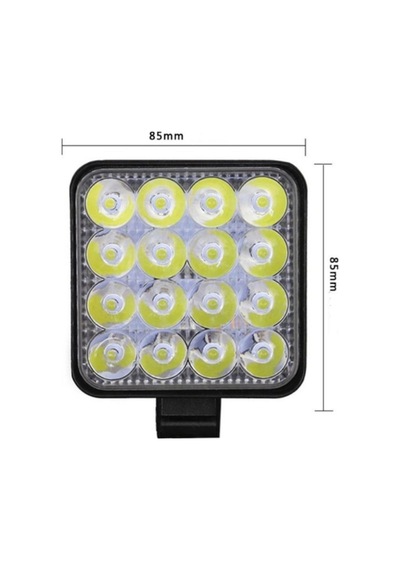 16 Led 5 Modlu Flaşlı Turuncu Beyaz Çalışma Lambası
