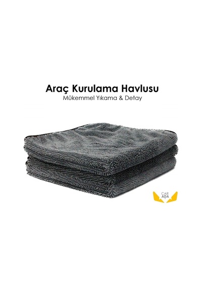 Mikrofiber Oto Kurulama Ve Temizlik Havlusu 40cmx40cm, 3 Adet, 440gsm