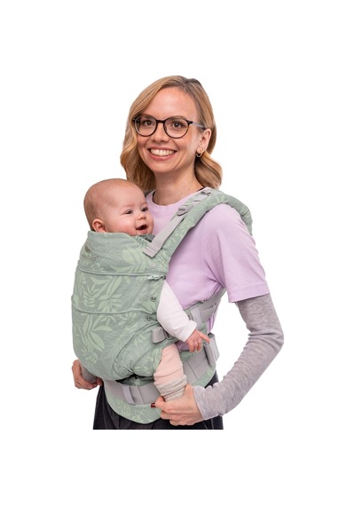 Manduca First Ergonomik Bebek Taşıyıcı 3 Taşıma Pozisyonu, Ayarlanabilir ve Konforlu Portbebe Yeşil Tek Ebat