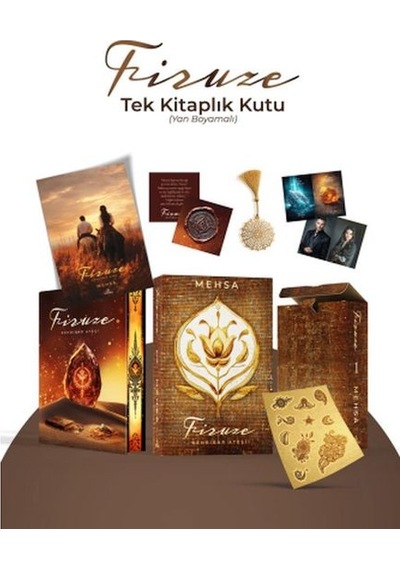 Firuze 1: Kehribar Ateşi Tek Kitaplık Kutu Yan Boyamalı - Fglt-875757