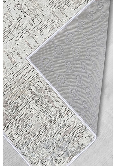 Rovigo Home Dijital Baskı Yıkanabilir Kaymaz Taban Salon Halısı Rvg0602 Gri