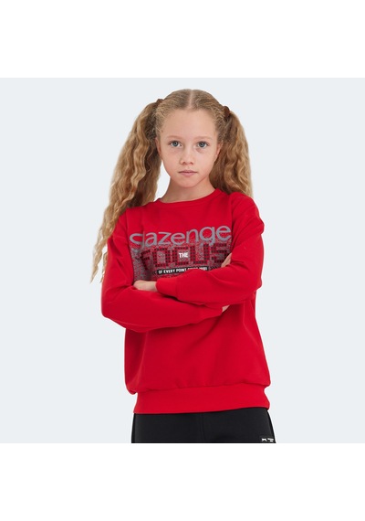 Slazenger LAST Çocuk  Kırmızı Sweatshirt