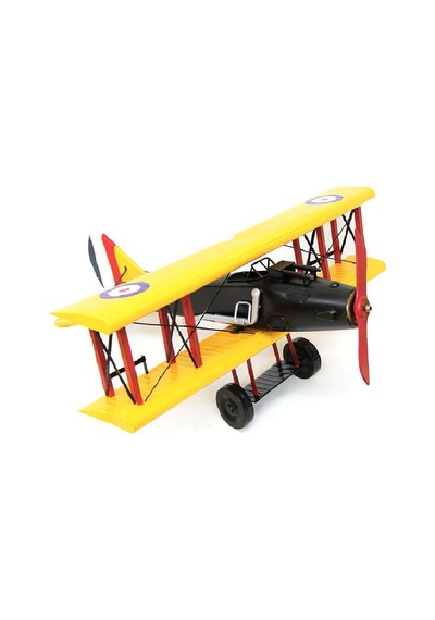Dekoratif Metal Uçak Çift Kanatlı Vintage Ev Ofis Hediyelik Arbltgswkrwu03ı9v93